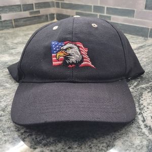 BALD EAGLE HEAD AMERICAN FLAG USA AMERICA BASEBALL CAP HAT